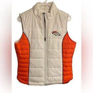 NWT Denver Bronco puffer vest